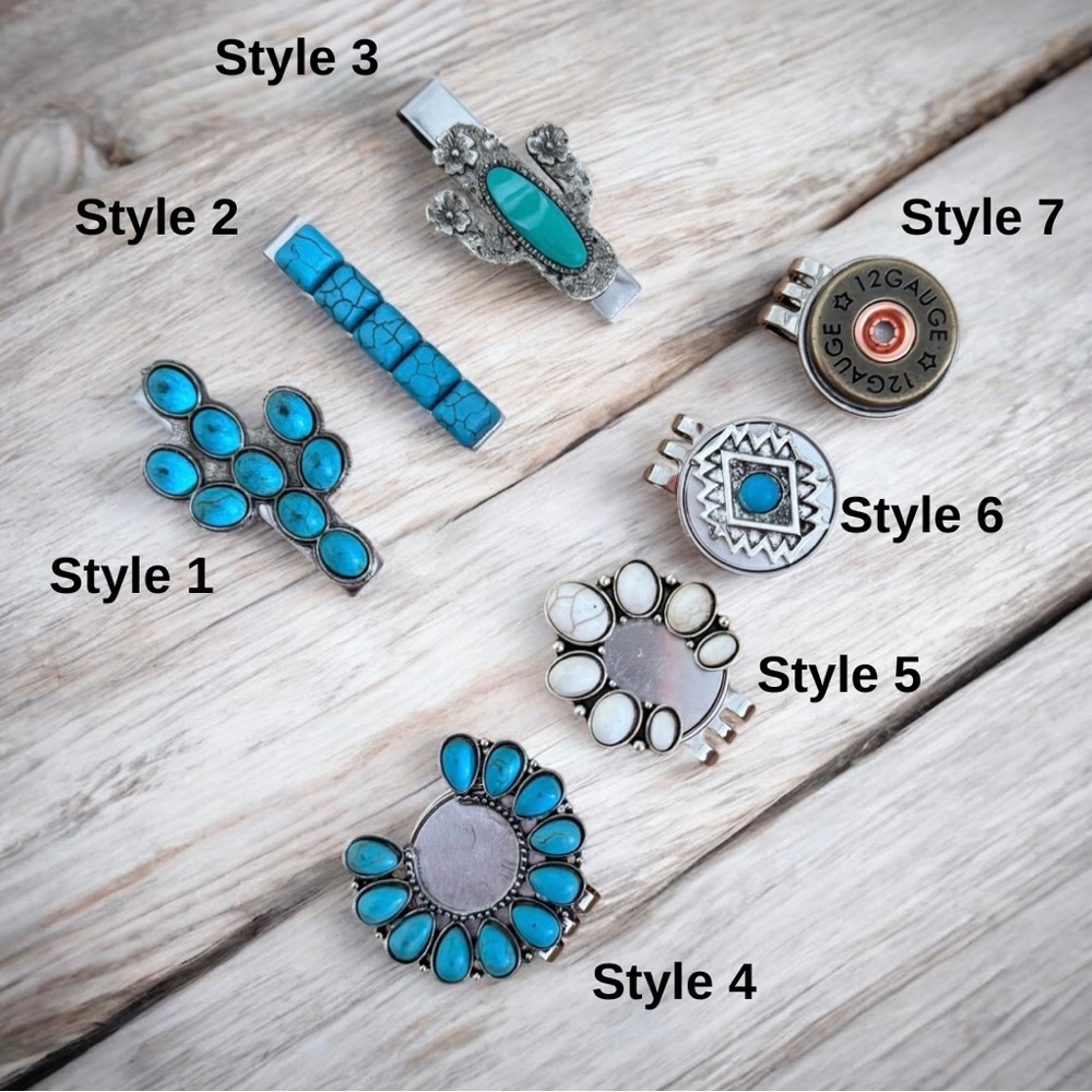 HANDCRAFTED Hat Clips (Brim Clips) Accessory - Picture 5 of 7